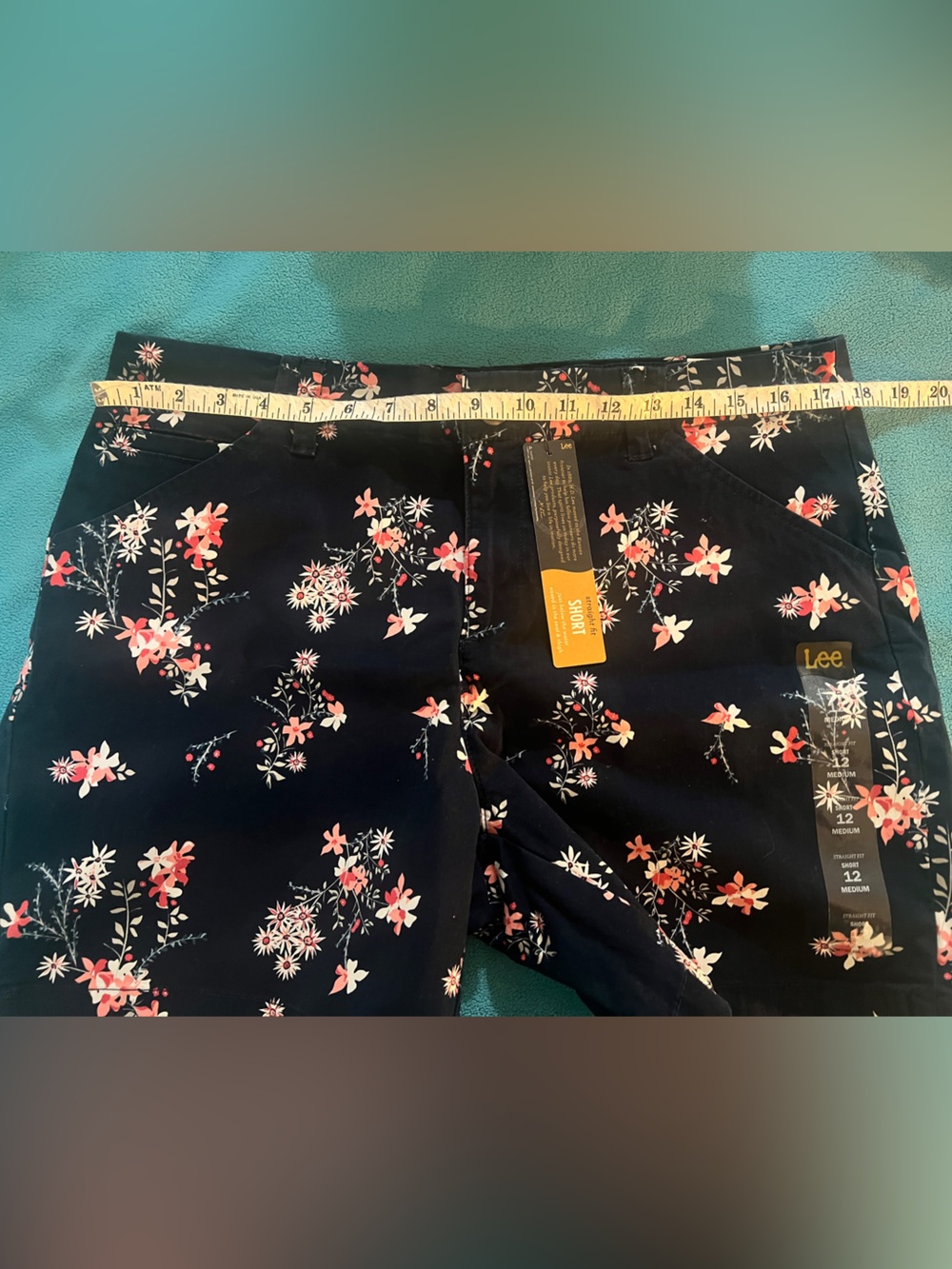 NWT Lee Navy Floral Women’s straight fit Shorts